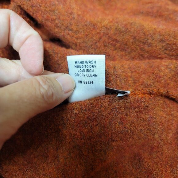 Bryn Walker Alpaca Wool Blend Burnt Orange Open Cardigan Duster Womens Size S - Picture 8 of 9